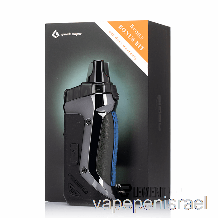 חד פעמי Vape Israel Geek Vape Aegis Boost 40w Pod Mod Kit Le Bonus Kit - ירוק חצות